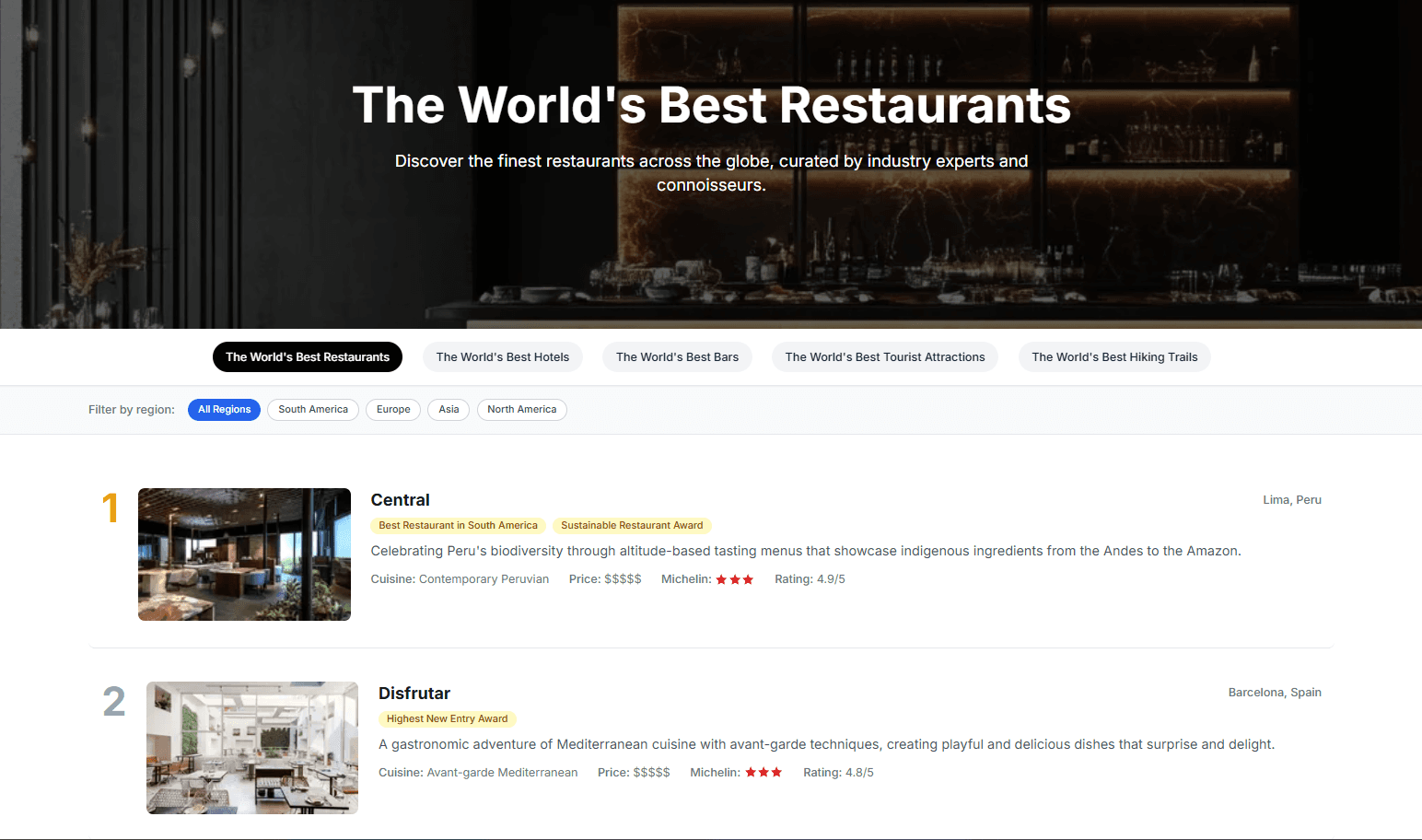 Top Lists - screenshot 1