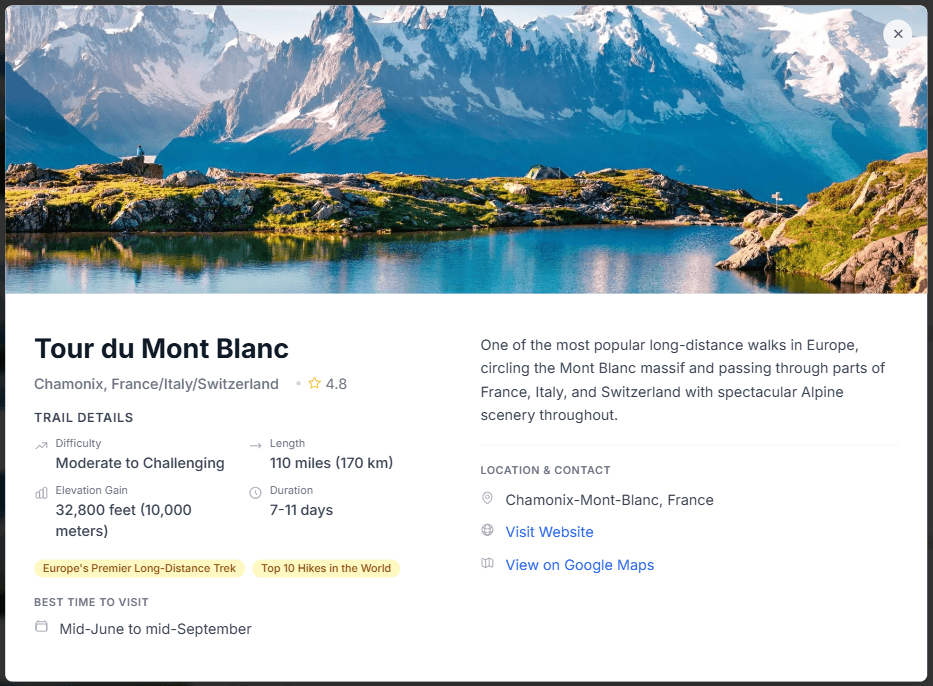 Find Best Trail Routes - screenshot 1